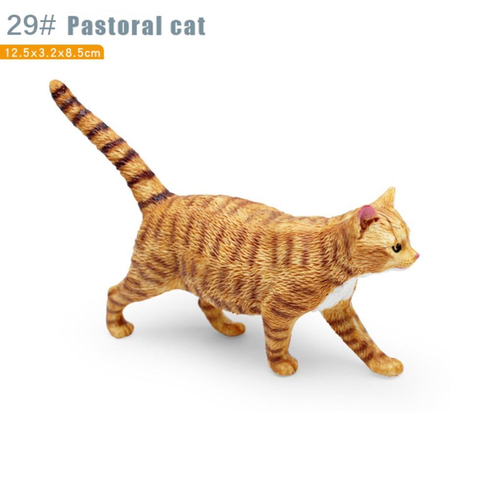 PVC Simulation Cat Model Garfield Persian Cat Pastoral Cat Cat Action Figures  Car Decoration