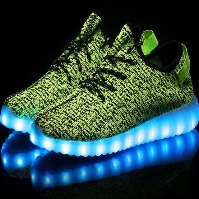 Led Light Up Shoes Casual Lighting Sneakers Men Luminous Shoes For Women Man Usb Charger Glowing Sneakers Illuminated