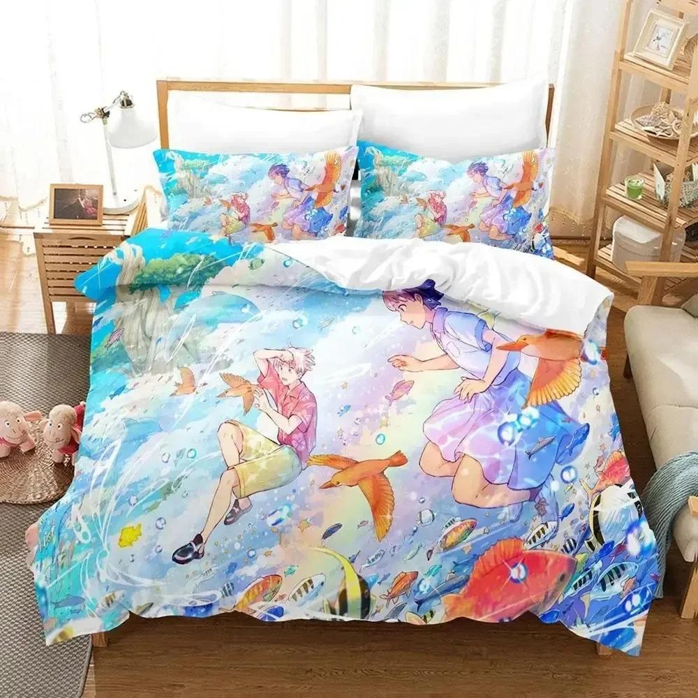 Niedliches Deji Meets Girl Bettwäsche-Set Bedrucktes Bett-Set mit Kissenbezug Bettdeckenbezug Weiche Queen King Size Bettwäsche Zuhause