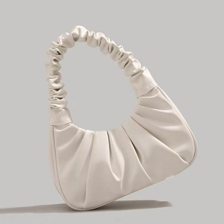 Premium Sense Light Luxury Niche Design Bag Women's 2025 New Pleated Cloud Bag Temperament Versatile Shoulder Armpit Bag