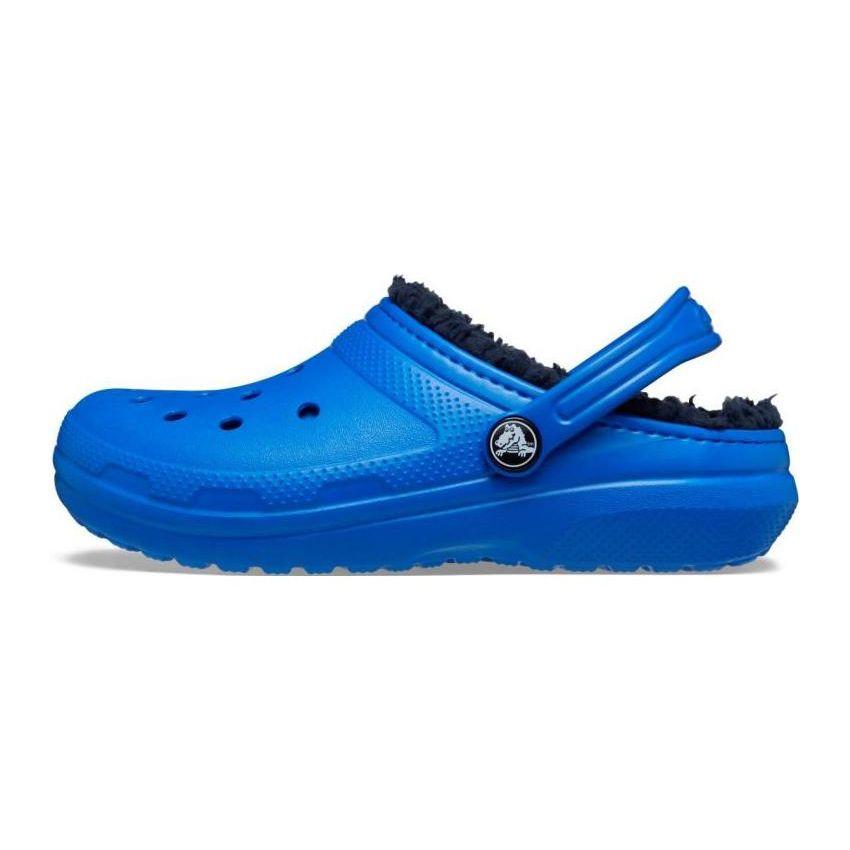 Crocs Classic Lined Casual Comfortable Clogs Kids Footwear Lightning-Blue 207010-4KZ