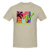 1 Piece Retro Mtv Logo Novelty Graphic 100 Cotton Tshirt Rretro Style Tees Tops For Unisex