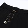 Past Loose Fit Elastic Waist Wide-Leg Cropped Pants