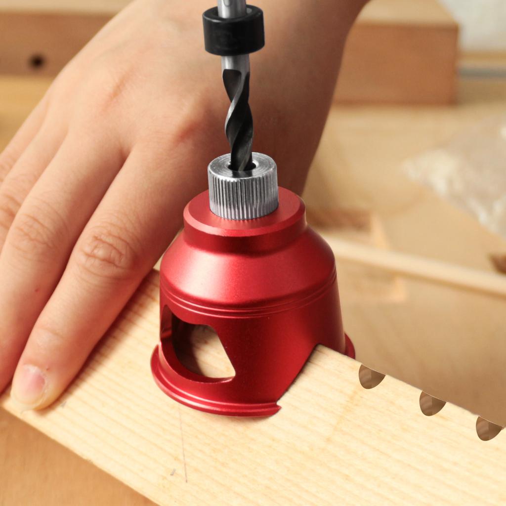 Vertical Drill Guide Doweling Jigs Kit 2-10mm/6,8,10mm Drill Positioning Aluminum Straight Angled Guide Locator Hole Puncher Too