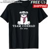 Lustiges Team Conrad Junior Mint Bär Est. 2009 T-Shirt