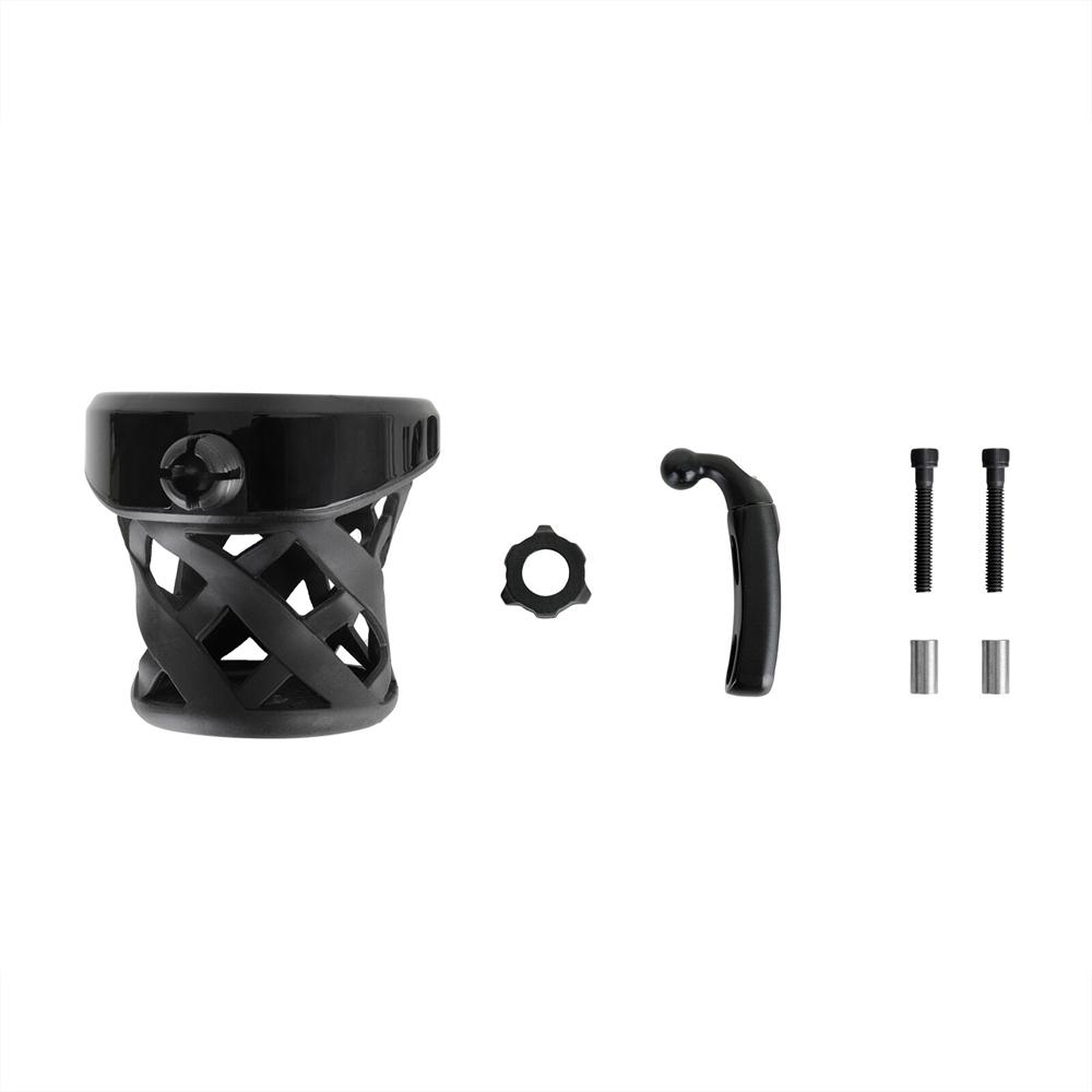 Motorcycle Handlebar Drink Cup Holder W/Mesh Basket Mount Universal