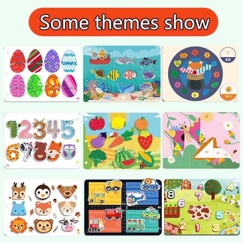 Moja pierwsza zajęta książka dla dzieci wczesna edukacja naklejka sensoryczna gra parafialna nauka Montessori cicha książka dla dzieci w wieku 3-6 lat