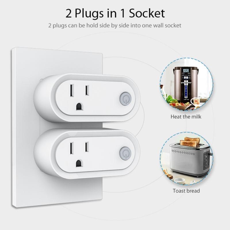 Intelligent Plug Matter Wifi Socket Accessories Power Monitor Power Switch For Home Automation Device 15A Timer Outlet