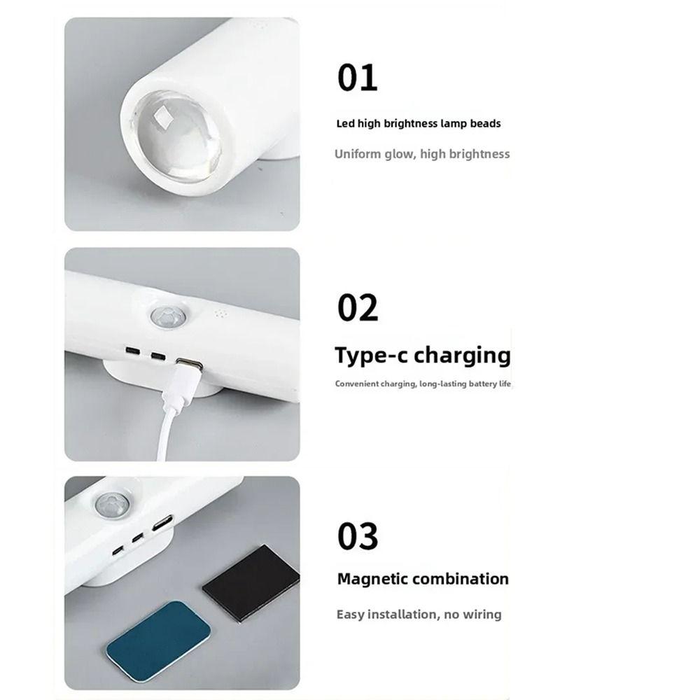 3/7 Colors Changing Sensor Night Light Wireless LED Closet Light RGB Gradient Wall Lamp  Wardrobe
