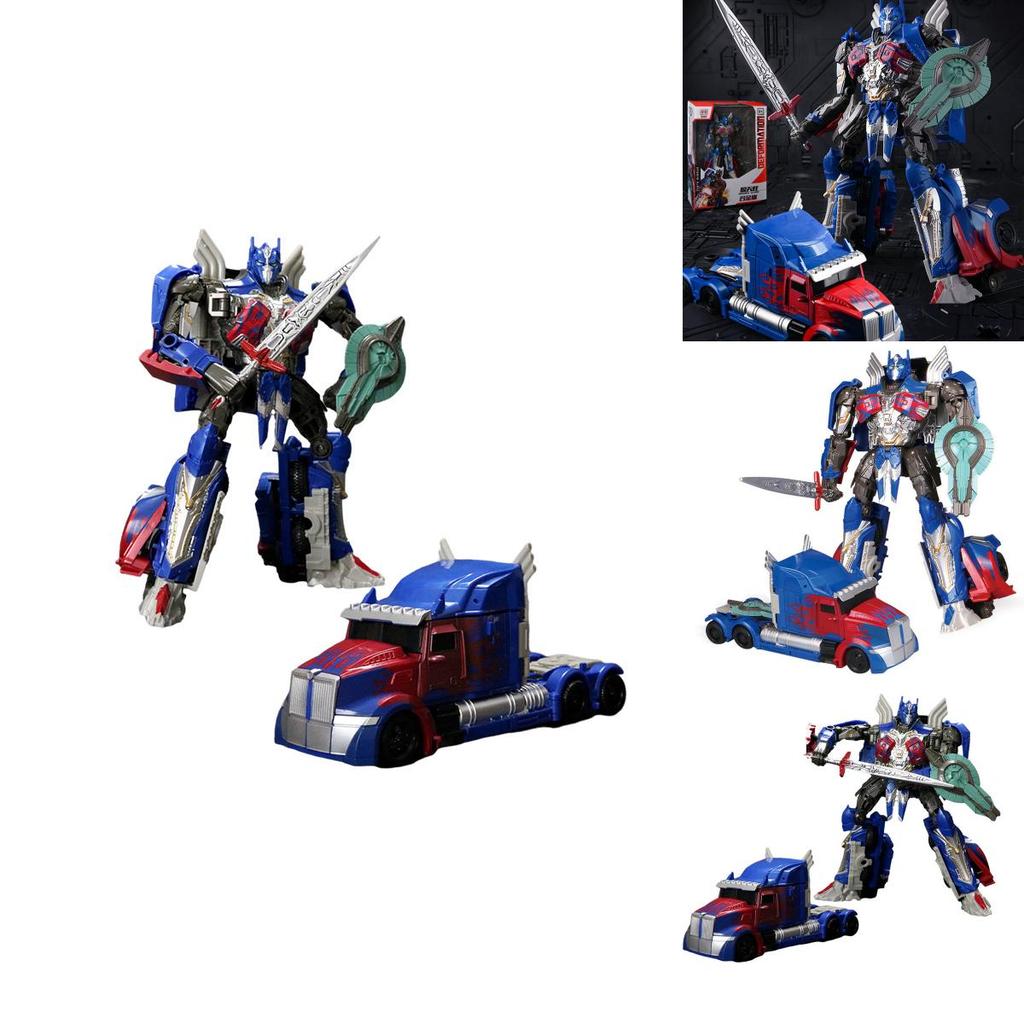 Transformovatelný Hračka Nákladní Auto Nádherný Robot Model Pro Fanoušky Filmů Plastový Materiál Výška 22 cm