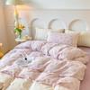 Class A Cotton Maternal And Infant Grade Lace Double-Layer Yarn, Small Style, Fresh, Soft And Comfortable Bed Sheet, Bed Hat Four-Piece