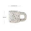 Tazza in Ceramica Calda Creativa Tazze per Colazione Latte Avena Tazza con Onda a Inchiostro Macchie Irregolari Manico Spesso Tazza da Caffè LI