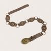 European and American Retro Street Fashion Hollow Ring Splicing Characteristic Waist Belt Versatile Bead Women's Belt