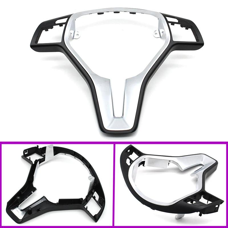 25MM Interior Car Steering Wheel Cover Panel Trim For Mercedes Benz A B C E Class W176 W246 W204 X204 W212 W207 W156 W117