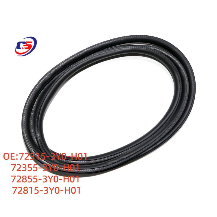 Windproof & Waterproof Rubber Seal Strip for Honda ZRV Car Door Frame, Part 72815-3Y0-H01.
