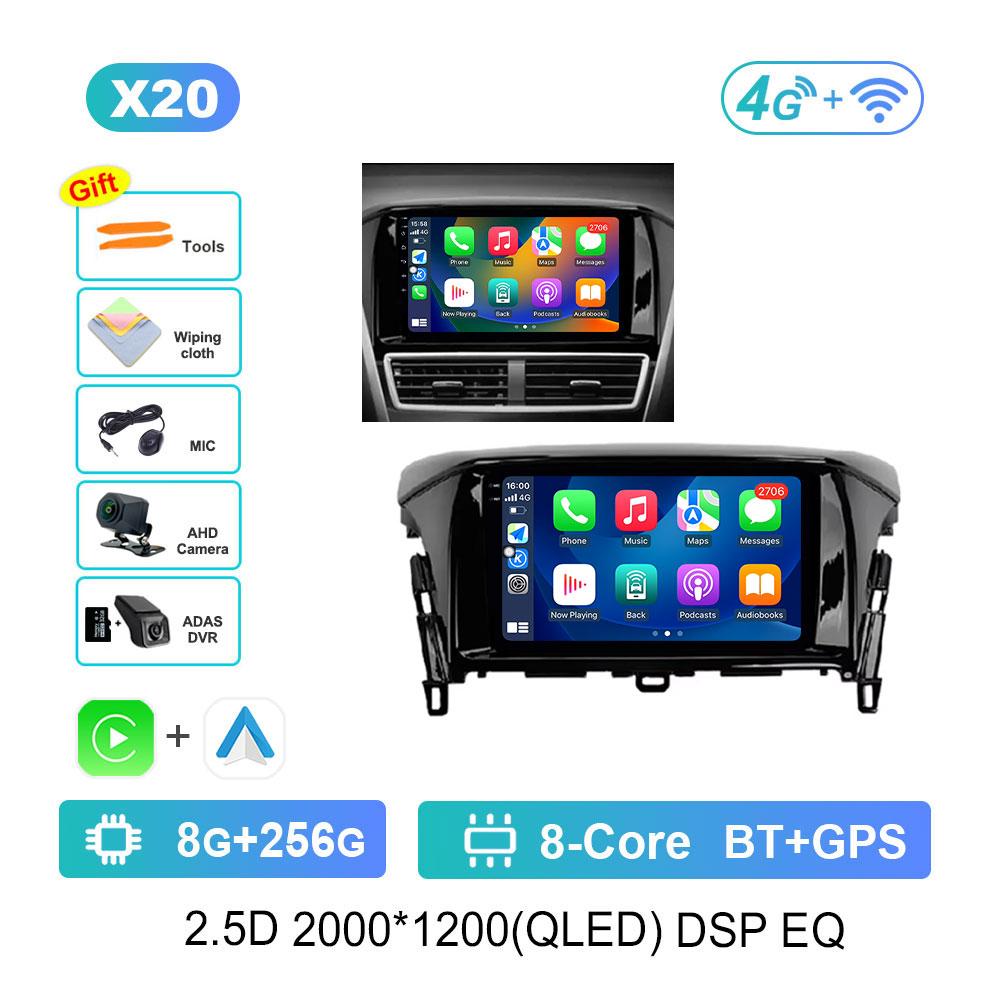 Bluetooth WiFi Navi GPS for Mitsubishi ECLIPSE CROSS 2018 2019 Android 14 Car Video Multimedia Player Split Screen Cooling Fan