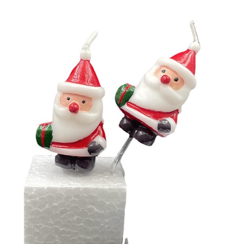 Handmade Christmas Decoration Santa Claus Candles Creative Atmosphere Christmas Birthday Candles