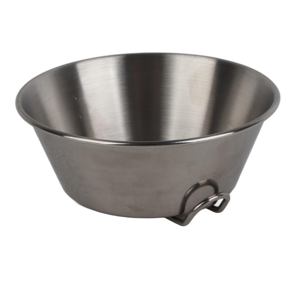 Stainless Steel Folding Bowl Lightweight Portable Bowl Durable Foldable Bowl BBQ