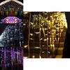 Beautiful Led Icicle String Lights For Holiday Decor Featuring Multiple Color Variations And 96 Led Bulbs
