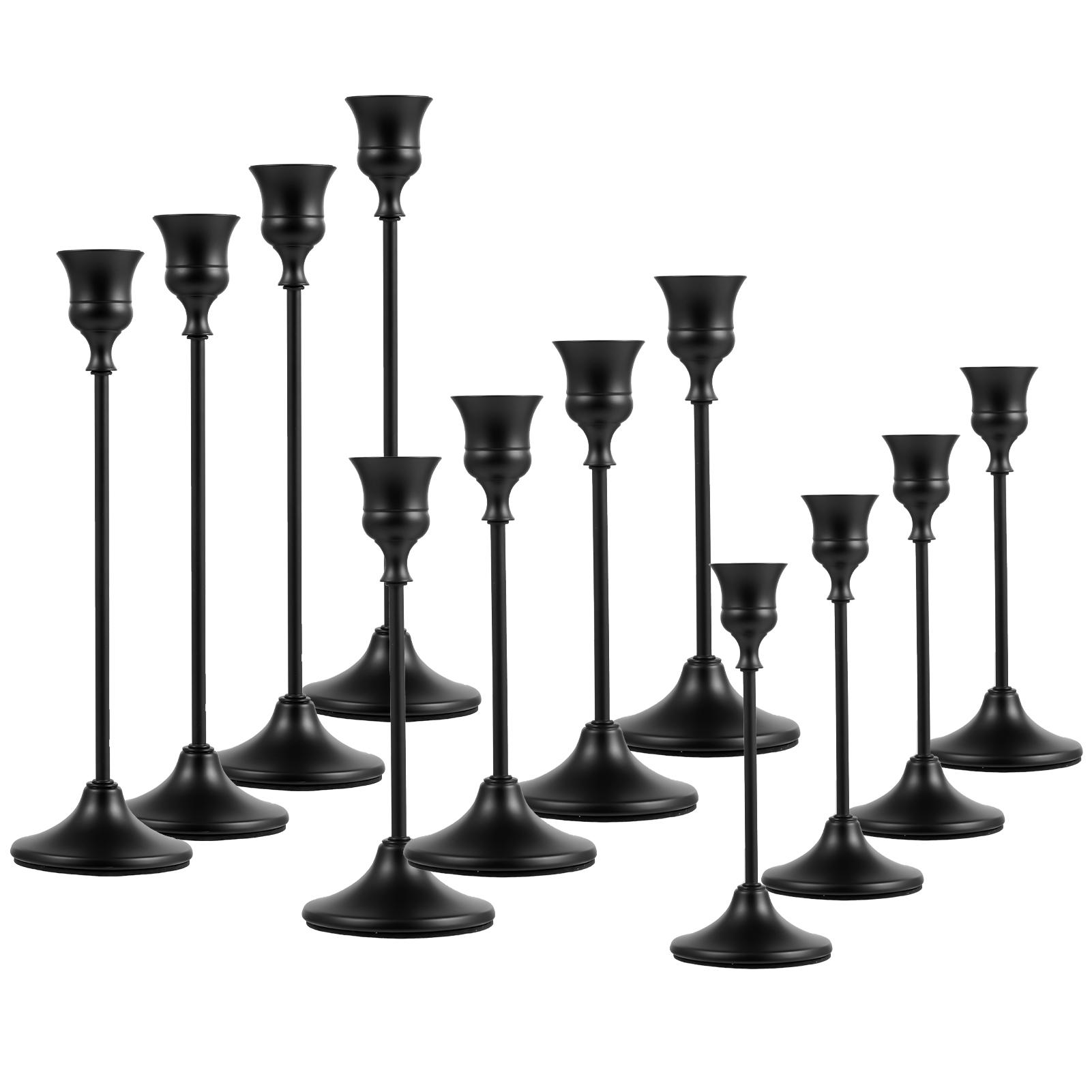 30/12 PCS Candle Holders metal Candlestick Holders Wedding Table Centerpieces Candlestick bracket Tall Candle Sticks Stand