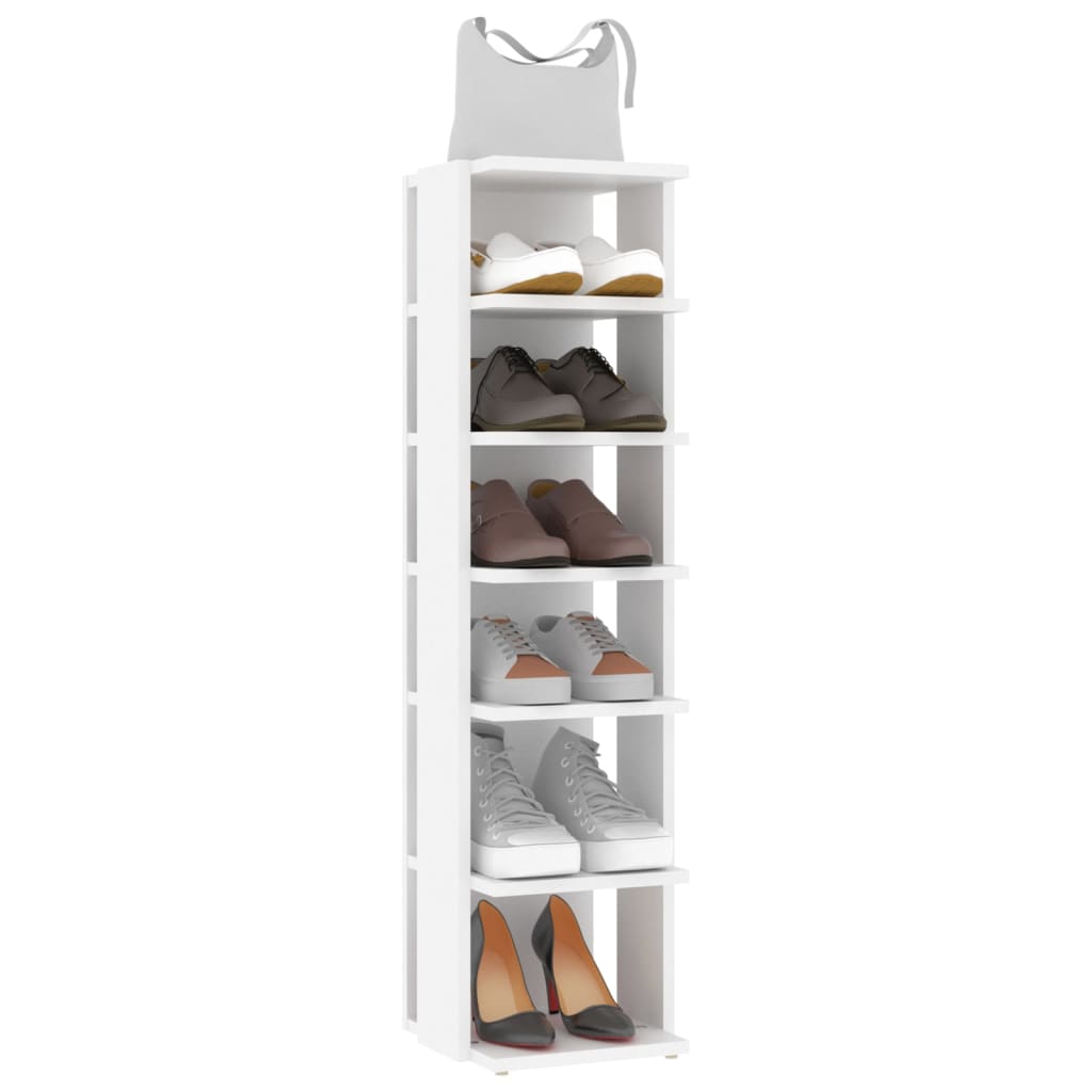 Stehender Schuhschrank für den Eingangsbereich, 2-teiliges Set, Ausstellungsregal, 27,5x27x102 cm