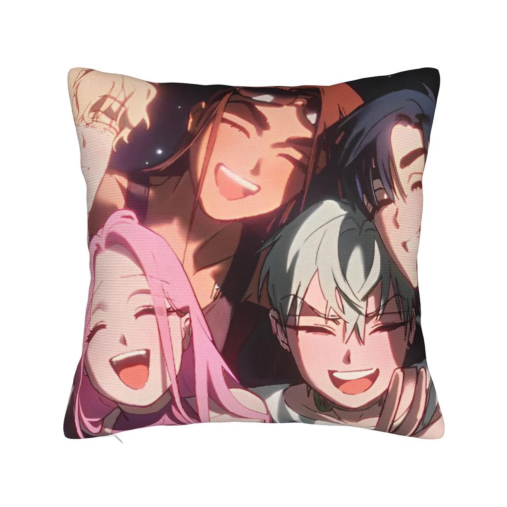 Alien Stage Anime Square Pillow Cases Cushion Cover Funny Zipper Decorative Pillowcase for Home 40x40cm