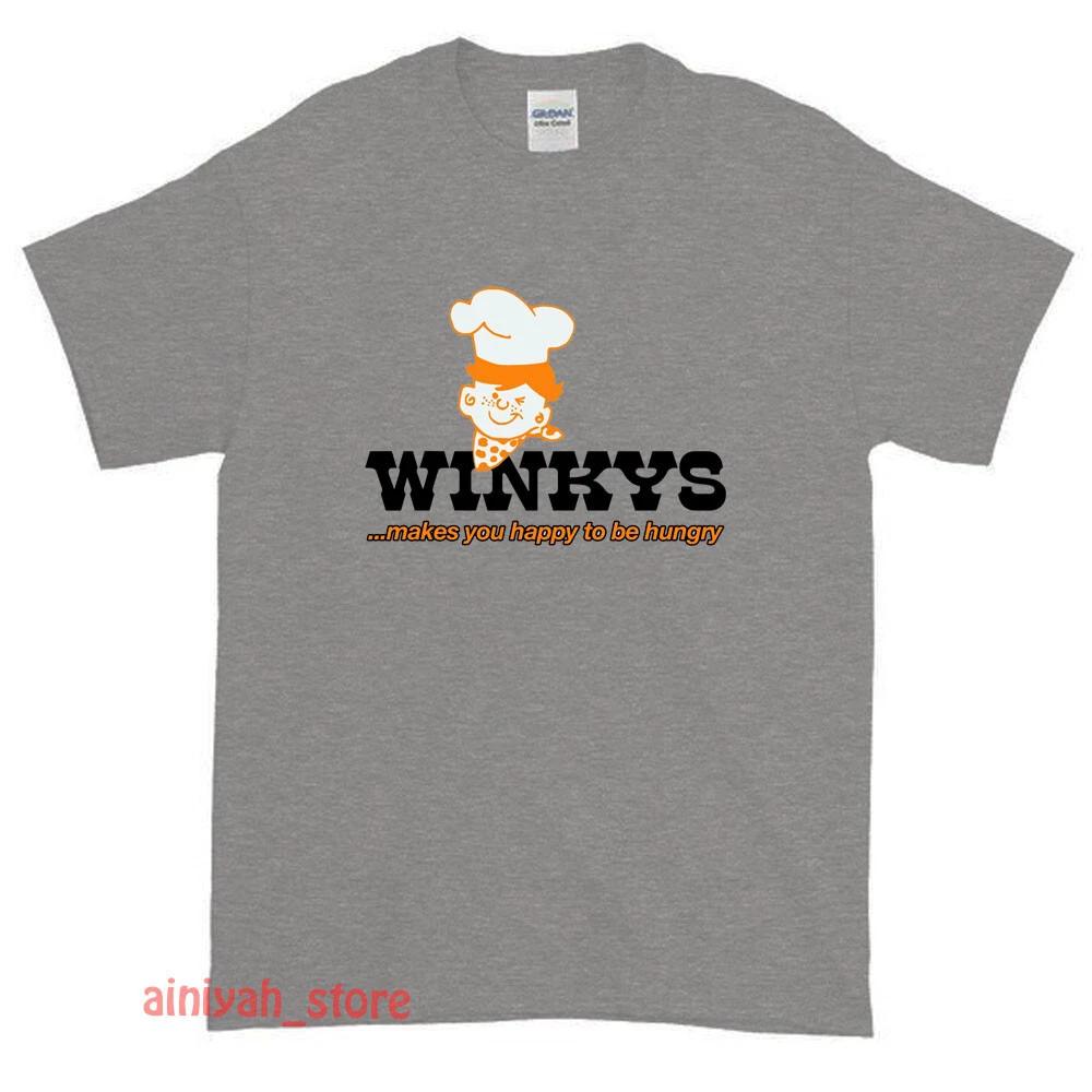 New WINKY S HAMBURGERS Logo Men s Funny T shirt USA Size S-XXL 3XL