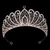 The Bride's Crown Is A Popular Wedding Headwear in Europe and America It Is A Luxurious Baroque Alloy Crown Set with Rhinestone