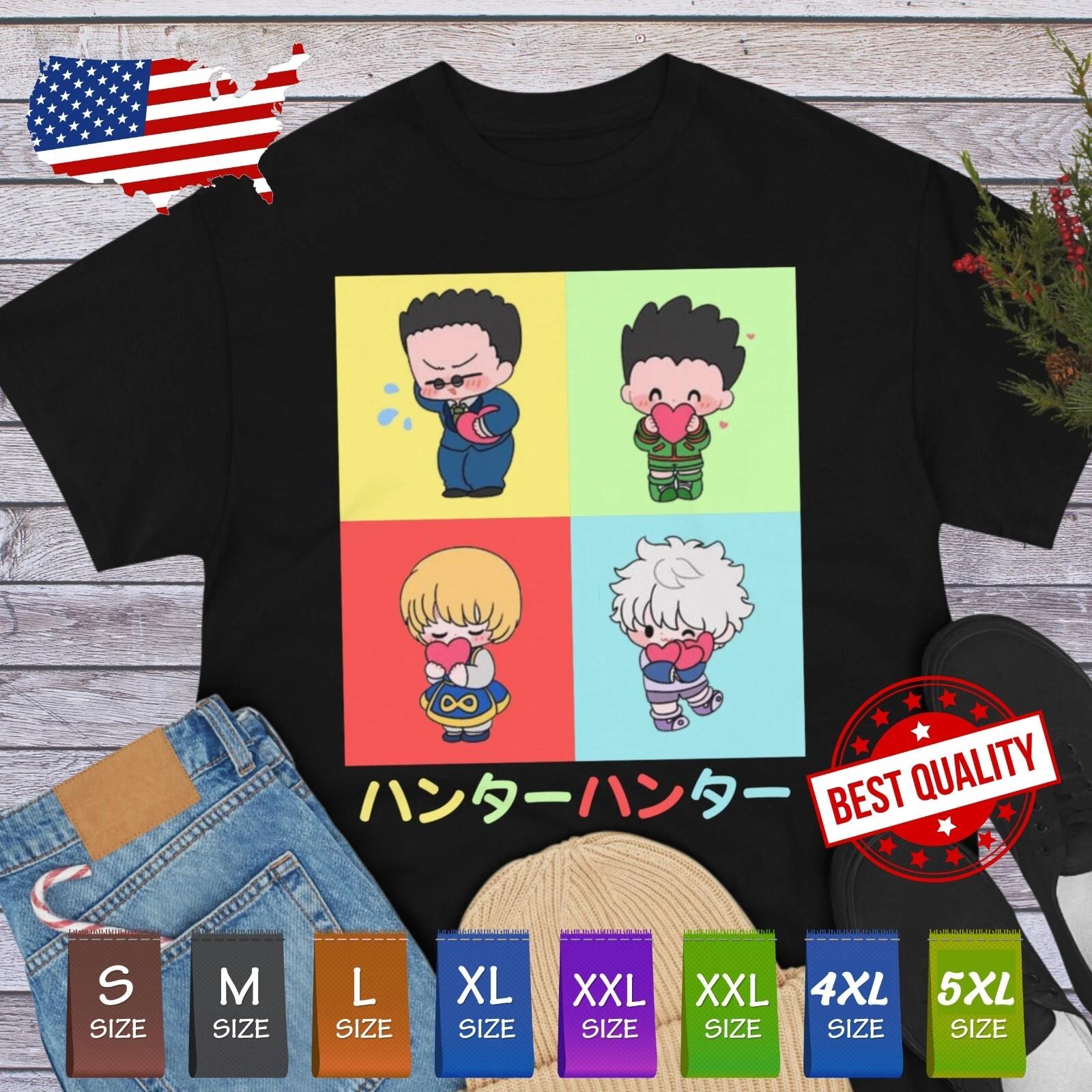 

Killua Gon Anime Clothing Hunter Hunter T Shirt Cosplay Tee Manga Japanese Cute L