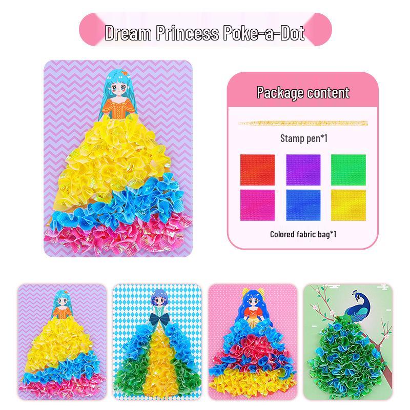 Princess Dress-Up Creative Sticker Book: DIY Educational Toy for Girls