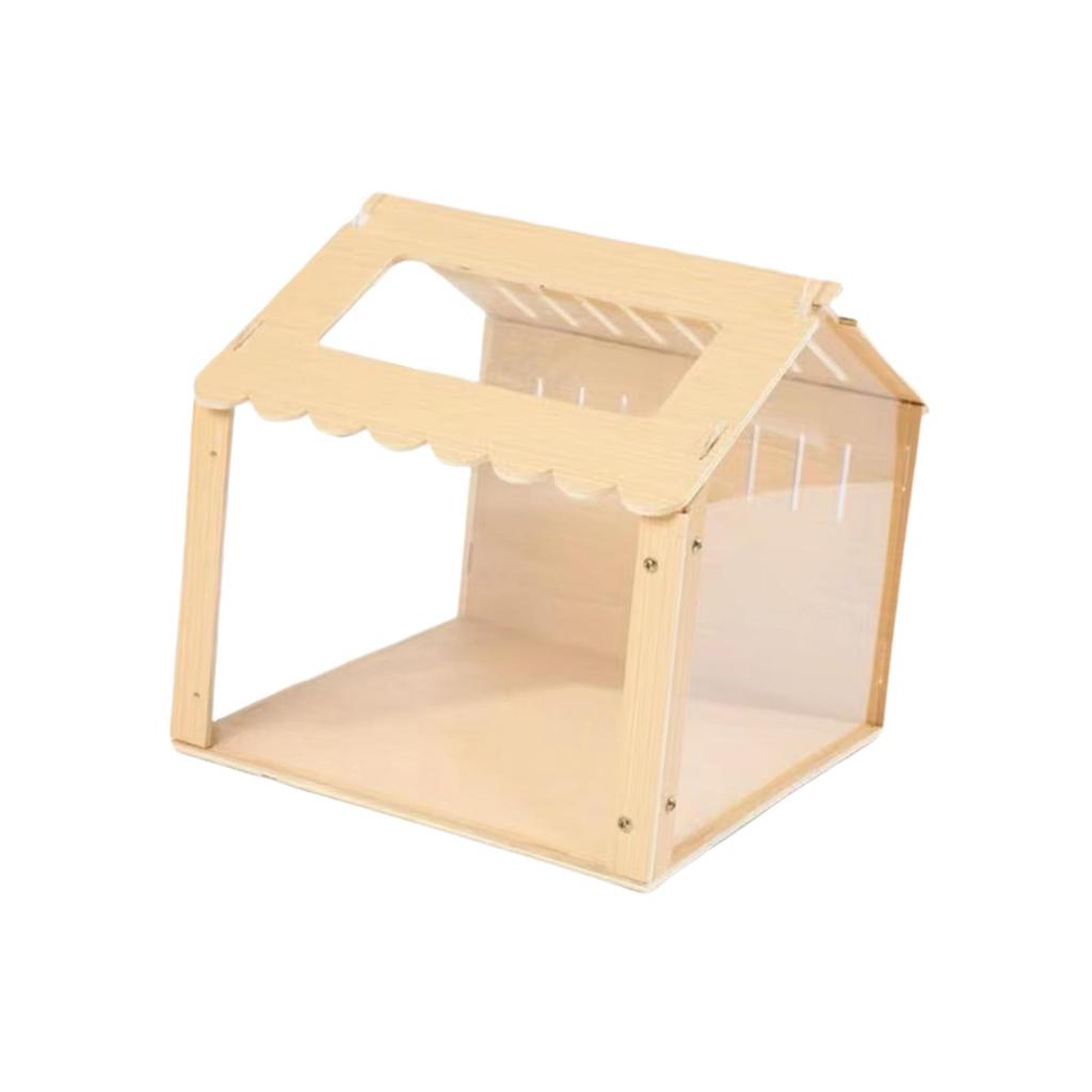 Hamster Nesting Villa Exercise Toy Play Habitat Decoration Assemble Mice Rat Wood for