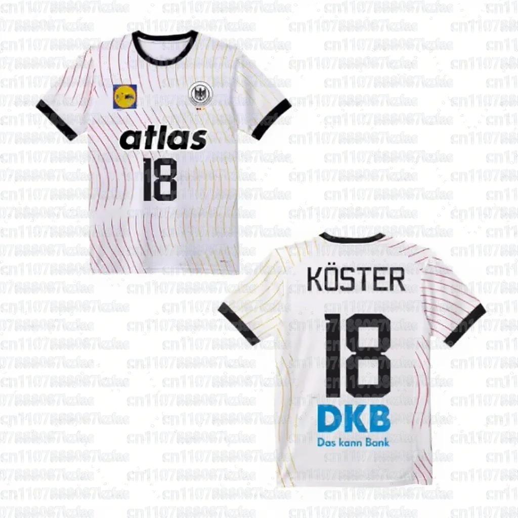 Heißer Verkauf Deutsches Handball Eltern-Kind-Trikot 2025-26 Stil Heim- und Auswärtstrikot Handball 3D-bedrucktes T-Shirt Schnelltrocknendes T-Shirt XS