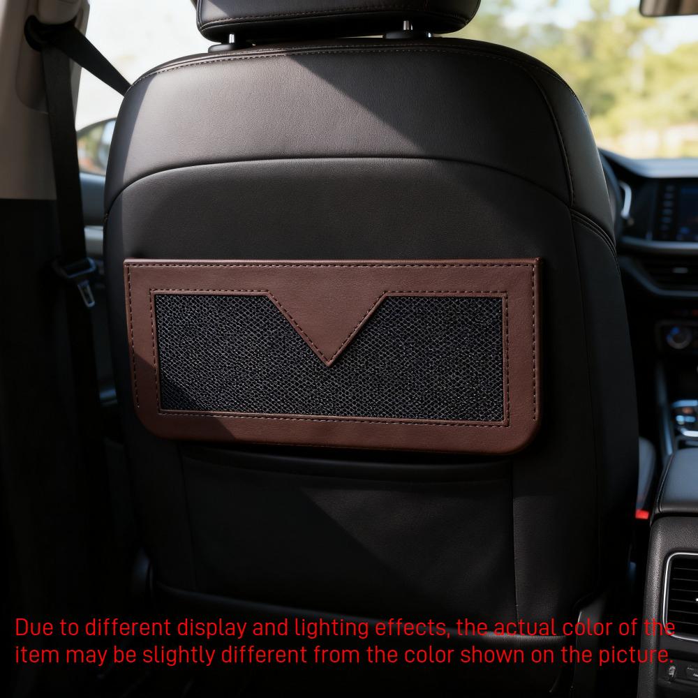 Car Seat Side Pocket Storage Bag, PU Leather Multifunctional Small Car Console Side Storage Bag, Mobile Phone Sunglasses