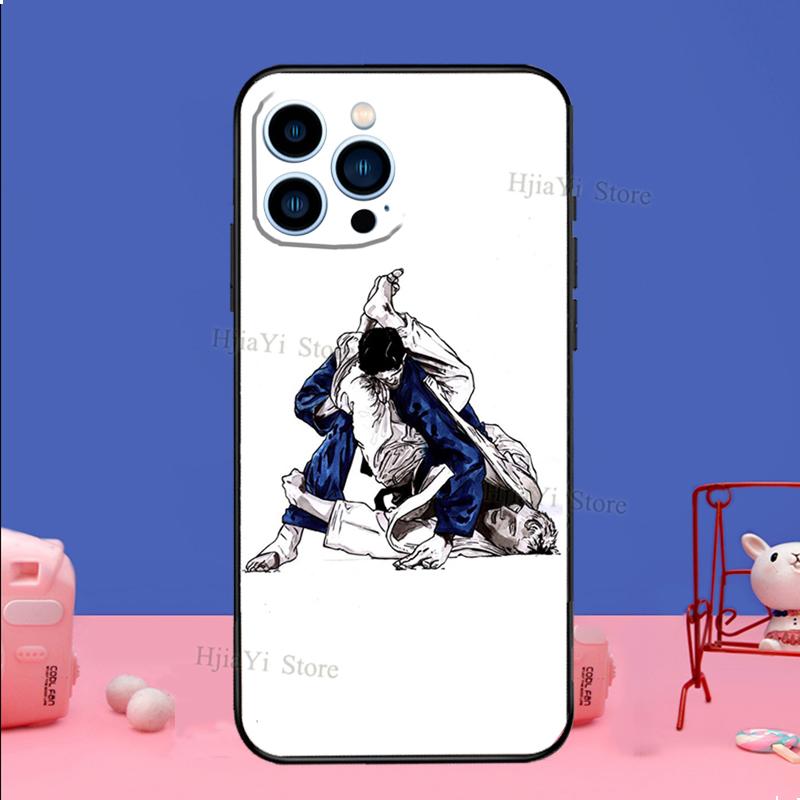 Judo Phone Case For iPhone 16 15 12 13 Mini 11 14 Pro XS Max Plus X XR Silicone Cover