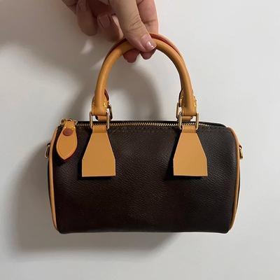 Fashion Single Shoulder Crossbody Small Square Bag Real Leather Women's Bag Mini Casual Bag