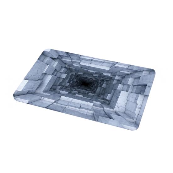 Optical Illusion Rug Non-Slip 3D Visual Trap Floor Mat Bottomless Hole Design Doormat for Entrance Living Room Playroom Office