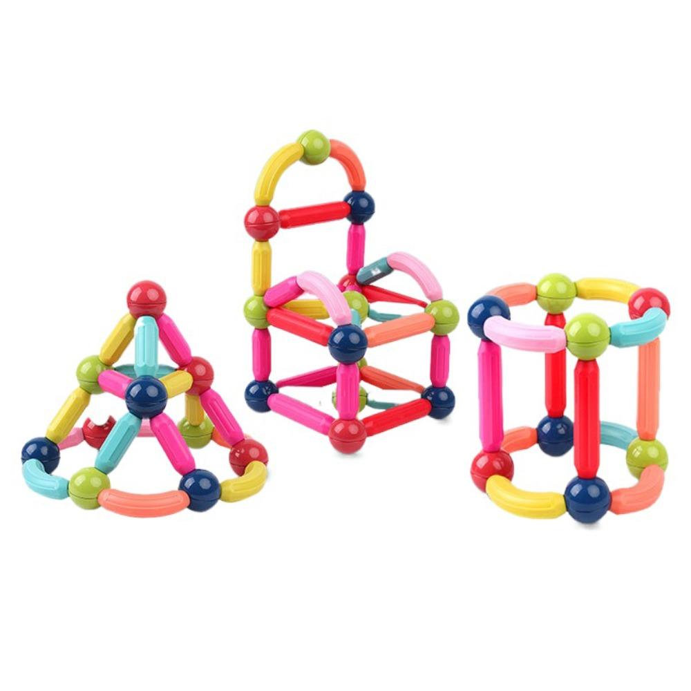 Articulated Magnetic Construction Puzzle Toy Magnetic Sticks Montessori Toy  Desktop Decoration