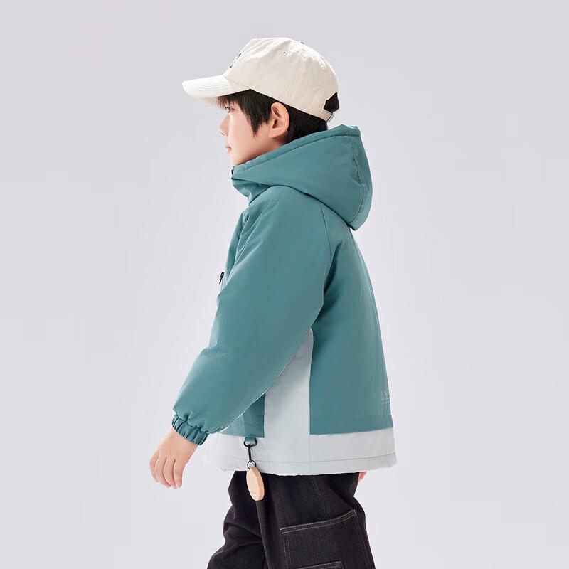 EBAER 2024 Kids Windproof Hooded Padded Jacket 130