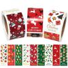 Gift Box Wrapping Sealing Labels Santa Claus Snowman Merry Christmas Stickers Greeting Tags
