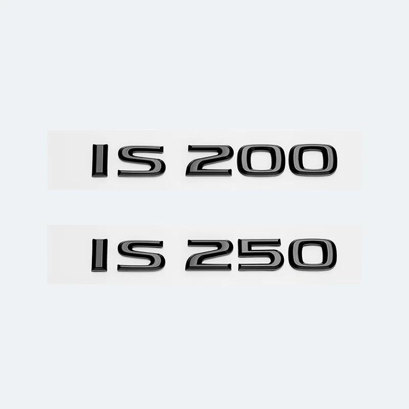 3D Chroom Glanzend Zwart ABS Letters IS200 IS250 IS300 IS350 IS300h IS200t HYBRID Embleem Voor Lexus Auto Kofferbak Logo Badge Sticker