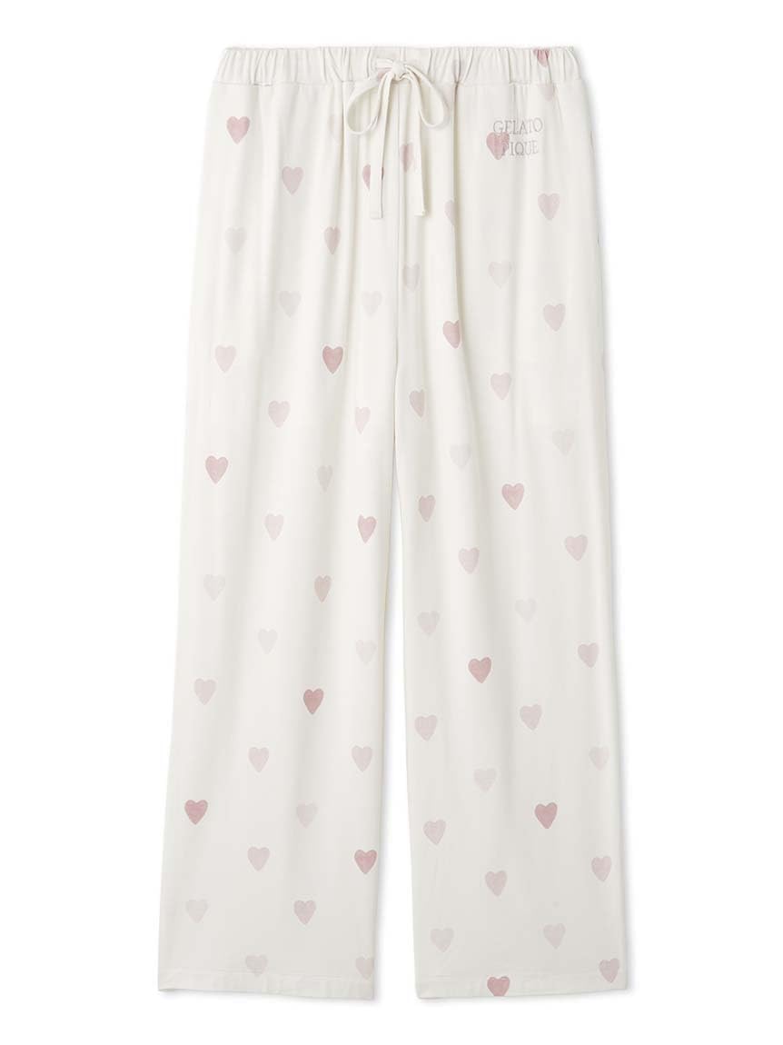 

Gelato Pique Heart Print Long Pants PWCP251241 Free Size Women s Pink, розовый
