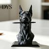 Sophisticated Desk Decor Doberman Dog Shape Pen Holder, Creative Plastic Stationery Organizer, Cool Office Supplies 3D Print Desktop Decoration,