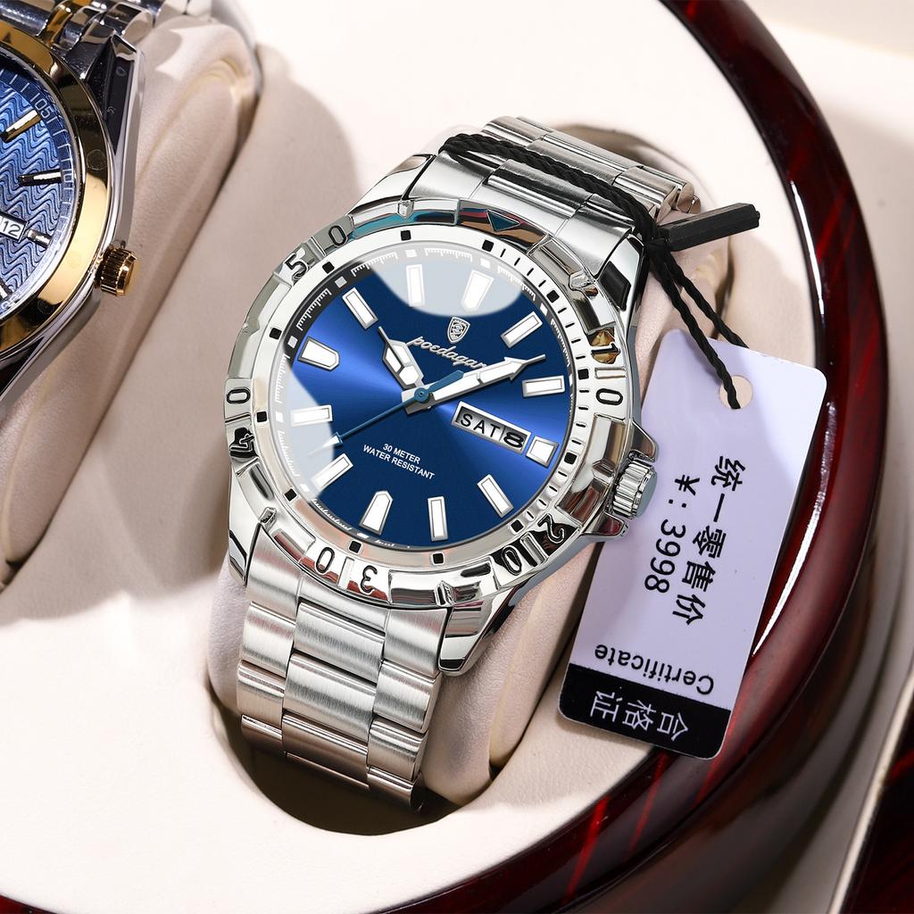 Luxury Men'S Watch Super Luminous Quartz Watch