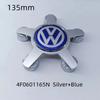 For VW Volkswagen Jetta MK5 Golf 4pcs 135mm Volkswagen Golf Polo Car Wheel Center Caps 5Pins Rim Hub Cover Hubcap Logo Badge Emb