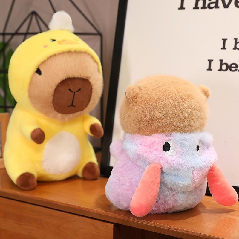 Capibara Capybara Plush Doll Girl Sleeping Doll Claw Machine Doll Turned Into Bear Toy Gift