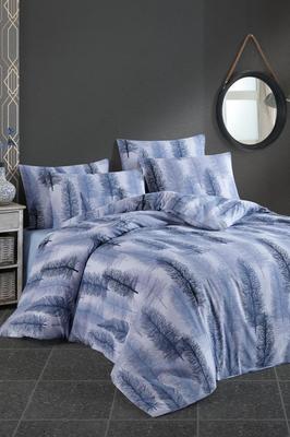 Alen Bedding Set 4 Pcs, Duvet Cover, Bed Sheet, Pillowcase, Double Size, Self Patterned, Wedding, Daily Use