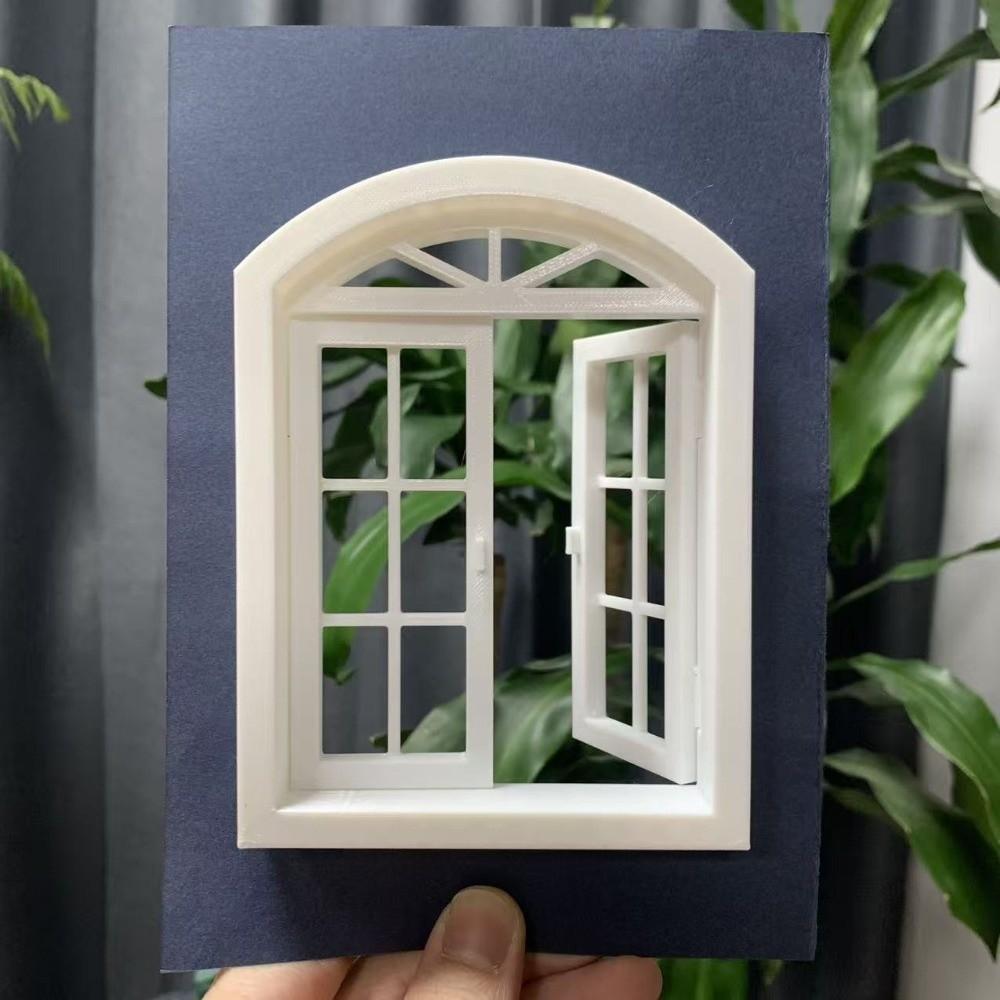 Portable Window Frame Props Fresh Perspective Novel Scenery Window View Props Plastic Handheld Pane Pic Props Anniversary