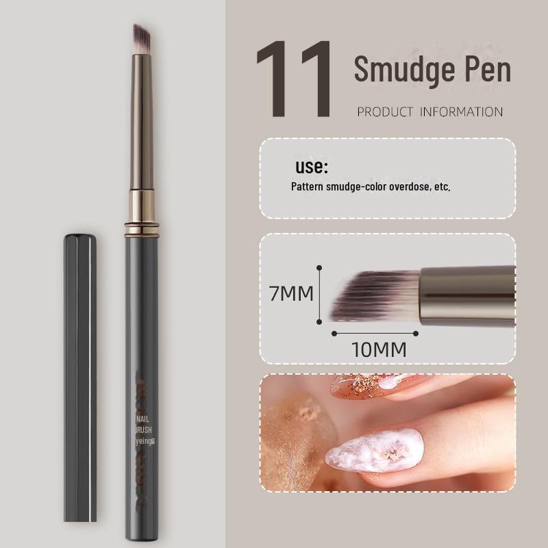 Japanese Professional Nail Art Brush Set for Gradient, Line, and Flower Painting