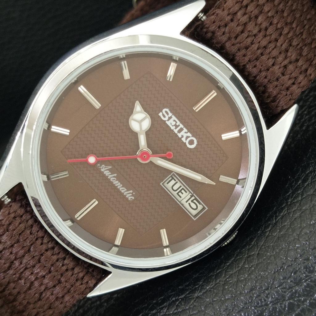 

ВИНТАЖНЫЕ АВТОМАТИЧЕСКИЕ SEIKO 6309A ВОССТАНОВЛЕННЫЕ ЯПОНСКИЕ МУЖСКИЕ ЧАСЫ С КОРИЧНЕВЫМ ЦИФЕРБЛАТОМ a443238-1