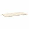 VidaXL Coussin de banc de jardin crème 120x50x3 cm tissu oxford 43198